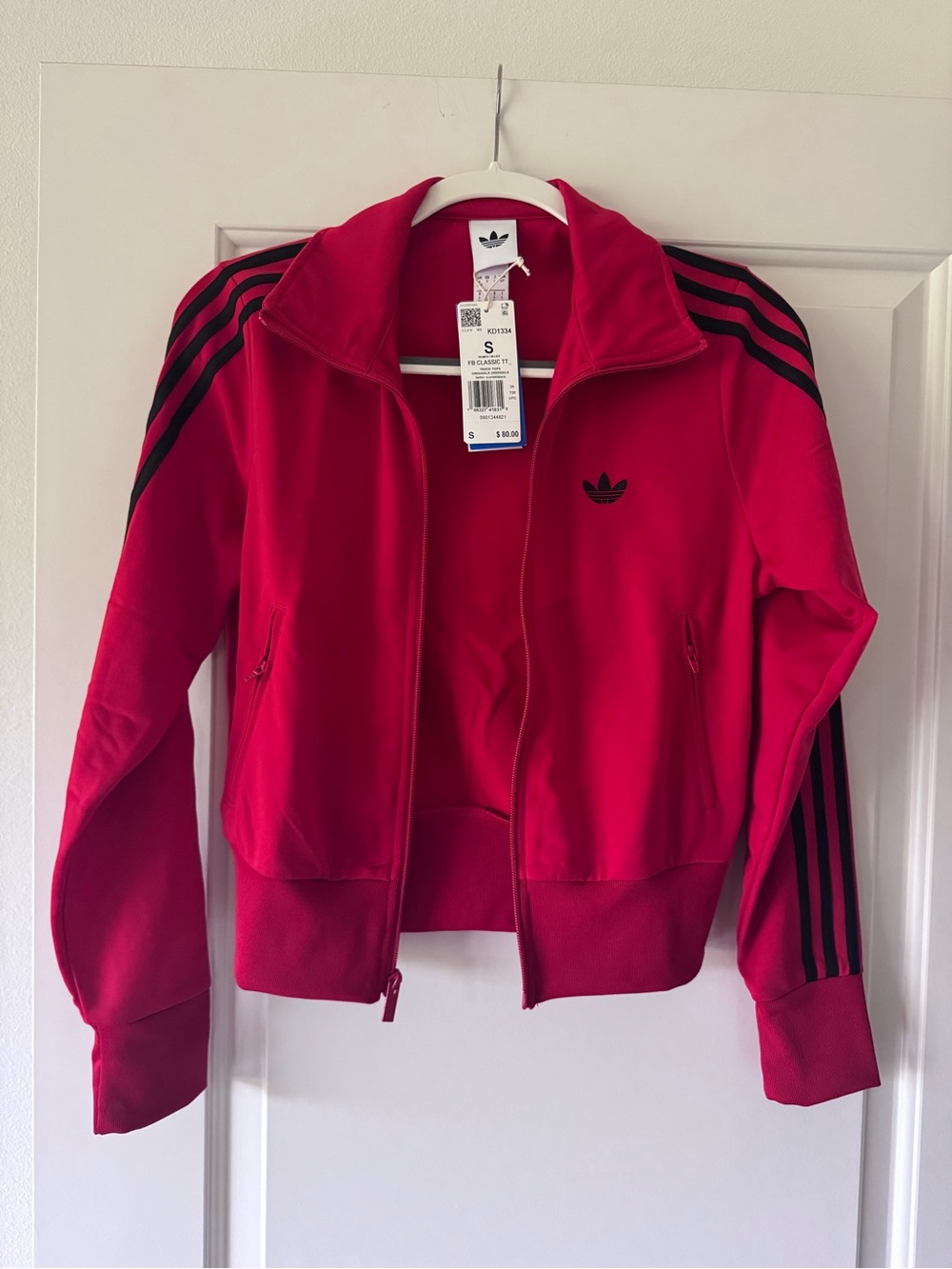 NWT adidas Originals Firebird Track Jacket Red Black Size S
